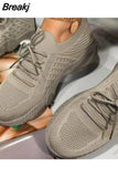 Women Sneakers Breathable Casual Women Sports Shoes Lace Up Ladies Flats Female Summer Vulcanized Running Zapatillas De
