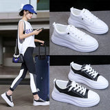 White Shoes Female Spring 2023 New Students Versatile Ins Flat Plate Shoes Female Platform Korean Version Sports Small White