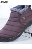 Sneakers Women 2023 New In Keep Warm Flat Shoes Women Fur Winter Shoes Slip On Zapatillas Mujer Casual Shoes