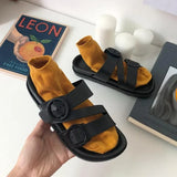 New Summer Women Slipper Casual Beach Open Toe Outside Platform Flat with Non-slip Slide