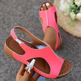 Women's Shoes Comfortable Slope Heel Independent Station Slippers Simple Large Size 2024 New Cool