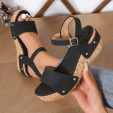 Breakj Summer New Platform With One-Line Women's Buckle Plus-Size Roman