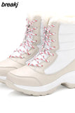 Women Boots 2023 Winter Boots With Platform Heels Snow Botas Mujer Keep Warm Ankle Boots Female Women Shoes Winter