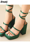 High Heels Women Sandals 2023 Spring Summer Brand New Dropship Walking Comfy Fashion Office Lady Women Shoes