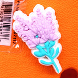Dog Pug Croc Charms Cute Balloon Stars Barricade Clapping Candle Shoe Accessories JIBZ Lavender Eclipse Clogs