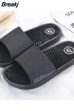 Men's Flat Indoor Massage Slippers Men Home Non-slip Massage Slippers Zapatos Hombre Beach Flip Flops Men's Slides