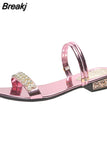 2023 Summer Women Sandals Bling Pumps Shoes Comfort Ladies Woman Gold Silver High Heels Female Footwear Slip On