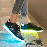 Sneakers for Women Casual Shoes Led Glowing Shoes for Men Fashion Flat Running Sneakers LED Rechargeable Couple's