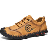Comfortable Men Casual Shoes Loafers Men Shoes Quality Split Leather Shoes Men Flats Hot Sale Moccasins Shoes Plus