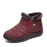 Waterproof Snow Boots for Women Winter Shoes Warm Plush Platform Ankle Boots Woman Big Size Non Slip Low Heel