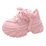 Breakj Spring And Autumn New Korean Version Of The Color Father Shoes Female Ins Tide Pine Platform Increased Women's Casual Sports