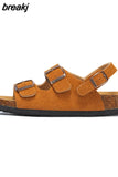 New Summer Beach Outside Women Cork Sandals Casual Non-slip Outdoor Gladiator