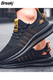 Men Sneakers Mesh Casual Shoes Lac-up Breathable Lightweight Walking Sneakers Men Shoes Plus Size Summer Tenis