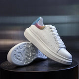 Women's Shoes Spring 2023 New Leather Summer Casual Flat Platform Male White Shoe Couples Fashion Sneakers Tennis Female Size