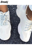 Women Sneakers Mesh Shoes Flats Breathsble Walking Casual Female Comfort Ladies Plus Size Tenis Feminino Gym Shoes