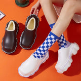 Winter Keep Warm Home Slippers for Women Waterproof Thick Platform Cloud Slippers Woman Non Slip Cotton Shoes
