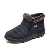 Waterproof Snow Boots for Women Winter Shoes Warm Plush Platform Ankle Boots Woman Big Size Non Slip Low Heel