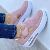 Women Casual Sports Shoes Vulcanized Leisure Sneakers Breathable Mesh Platform Shoes Designer Comfortable Ladies