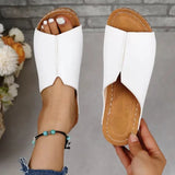 Summer Women's Slippers Outdoor Roman Sandals Fashionable and Comfortable Women's Shoes Wedge Beach Slippers