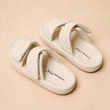 New Summer Women Beach Outside Platform Slippers Med Heel Casual Hook Loop Non-slip Outdoor Slide