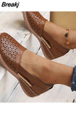 Women Sandals Wedges Orthopedic Hollow Out Ladsies Casuasl Shoes Slip on Vintage Female Sandals Chaussure Femme
