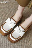 Ladies' Slippers Cover Toe Platform Luxury Slides Mules for Women 2023 Med Pantofle Designer New Flat PU Patent