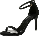 Word Buckle Sandals Women Summer New Fairy Style Small Wild High Heels Fine Heel Fashion Shoes Women Sandals