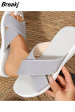 Women's Slippers Summer Outdoor Beach Female Flats Plus Size Slipper Casual Comfortable Platform Ladies