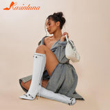 Knee High Boots 2023 Winter Boots Brand New Super High Thin Heels With Rivet Retro Fashion Cool For Women Summer