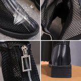 Women's Boots Summer New Fashion Fashion Thick-Soled High-Top Ladies Sandals Mesh Breathable Comfortable Short
