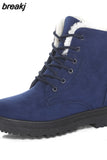 Women Winter 2023 New In Ankle Boots For Winter Shoes Women Low Heels Platform Botas Mujer Free Shipping Snow Boots