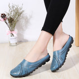 New Low Heels Slippers For Women Round Toe Flat Ladies Shoes Fashion Designer Comfortable Outdoor Female Casual