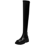 Breakj Women's Long-Sleeve Boots 2023 New Korean Version Of Thick Bottom Over-Knee Boots Women Thin High-Tender Cylinders Of Elastic Knight