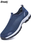 New Men Summer Comfortable Casual Shoes Slip-on Mesh Flats Trainers Sneakers Water Loafers Size