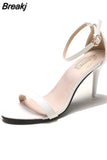 Gladiator Sandals Roman sandals Summer Office High Heels Women Buckle Strap Pumps Casual Women
