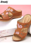 New Summer Women Sandals Comfortable Platform Soft Ladies Casual Slippers Fashion Colorful Flat OpenToe Outdoor Beach