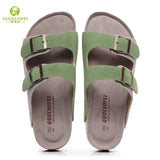 Summer Men's Mule Clogs Slippers High Quality Classic Two Buckle Cork Slides Sandals Footwear For Men Women Unisex
