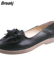 Women PU Leather Shoes Female Flats 2023 Fashion Comfortable Non-slip Wear-resistant Shoes Womans Flats Large Size