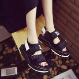 Summer New Korean Sandals, Casual Shoes, Canvas and Flat Beach