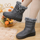 Womens Waterproof Snow Boots Warm Thick Plush Winter Boots Women 2023 Non Slip Platform Ankle Boots Female Cotton Padded