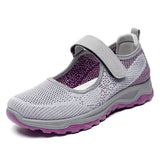 New Women's Mesh Shoes Breathable Casual Shoes Spring Women Comfort Light Walking Shoes Slip on Non-slip Flat Mom