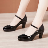 Model Catwalk High Heels Women's Waterproof Table Tip Large Size 40-43 Fine Heels Professional Single Shoes Work