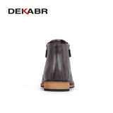 2022 Men Boots Comfortable Black Winter Warm Waterproof Fashion Ankle Boots Casual Men Pu Leather Snow Boots Winter