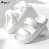 New Women Fashion Summer Platform Comfortable Slippers Outdoor Beach Flip Flops Soft Sole Slide Sports Casual