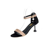 Ankle Strap Women Casual Sandals Open Toe Summer High Heel Shoes Buckle Ladies Office Work Sandalias Thin Heels