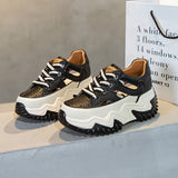 Sneakers Women Trends 2023 High Heels Luxury Designer Flat Shoes Female Thick Bottom Fashion Chunky Elegant Athletic