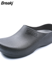 Kitchen Clogs Non-slip Chef Shoes Casual Flat Work Shoes Breathable Resistant Kitchen Cook Working Shoes Size Plus
