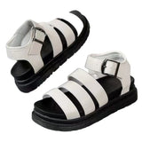 Breakj 2025 New Solid-Color Thick-Bottomed Belt Buckle Round Head Wearing Beach
