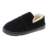 Toe Women's Shoes Platform Slip-on Loafers Fur Casual Female Sneakers Elegant Shallow Mouth Flats Soft Clogs Slip On