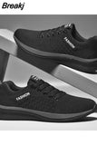 Men Sneakers Spring Autumn Mesh Breathable Casual Running Shoes Flat Fashion Training Hiking Shoes Zapatillas